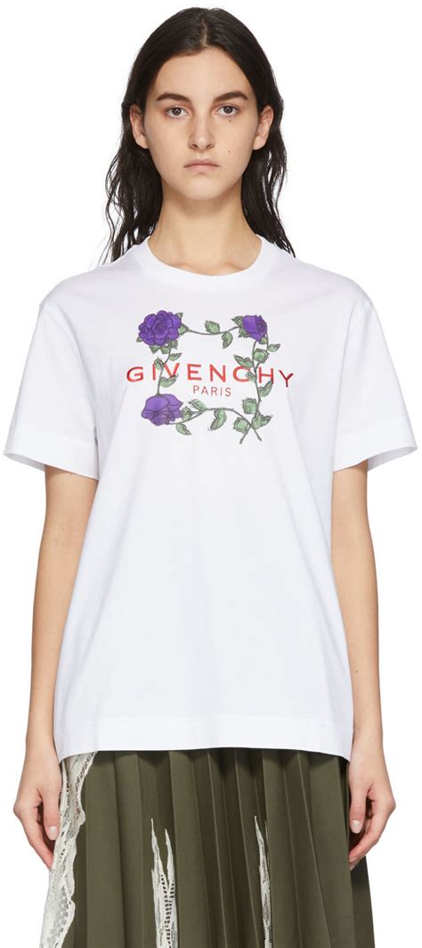 givenchy rose logo tee|givenchy t shirt euro.